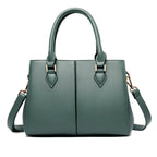 Women's Soft Leather Commuter Shoulder Tote Bag