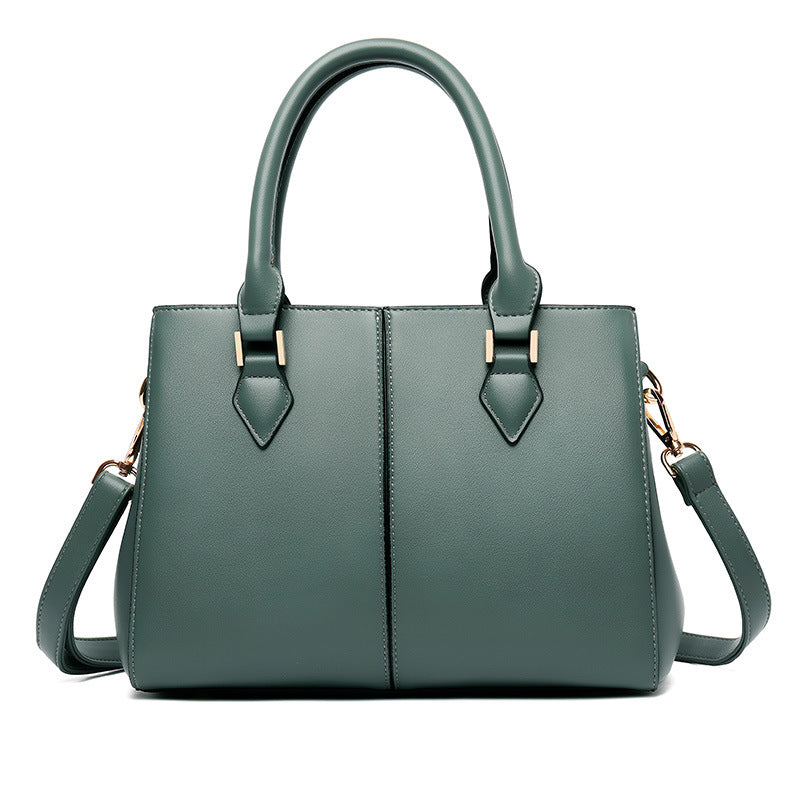 Women's Soft Leather Commuter Shoulder Tote Bag