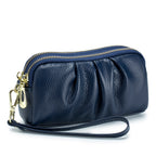 Genuine Leather Women's Wristlet Clutch Wallet