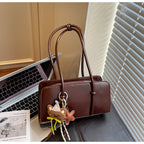 Retro Versatile Faux Leather Shoulder Handbag Women
