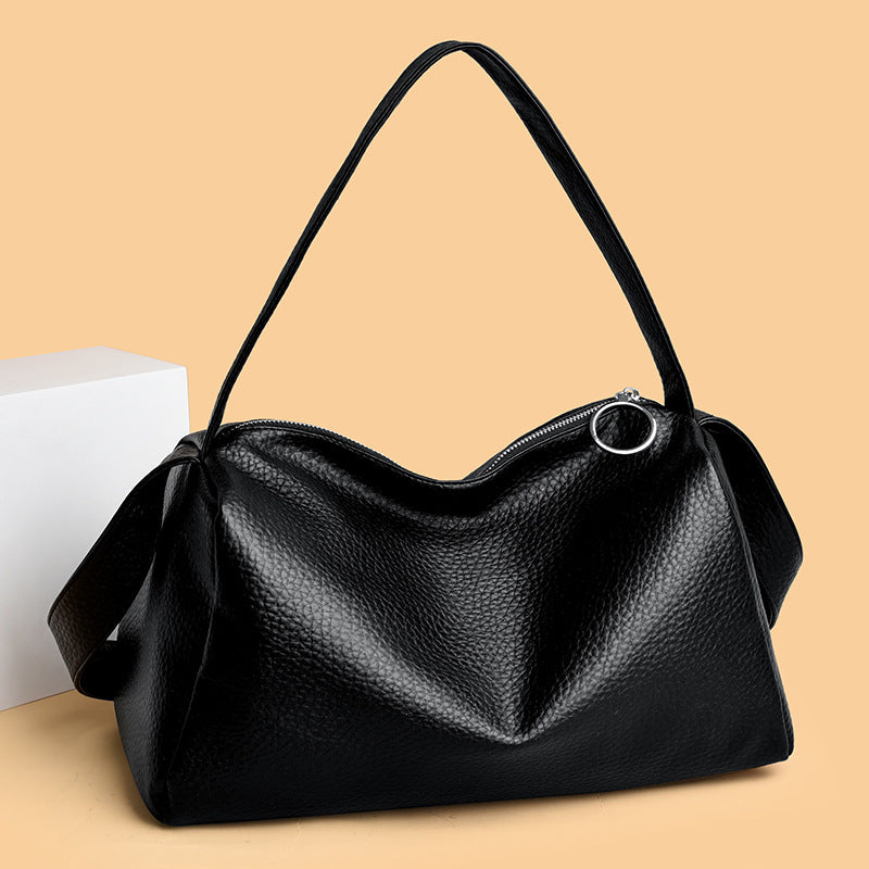 Soft Leather Large Capacity Shoulder Crossbody Bag