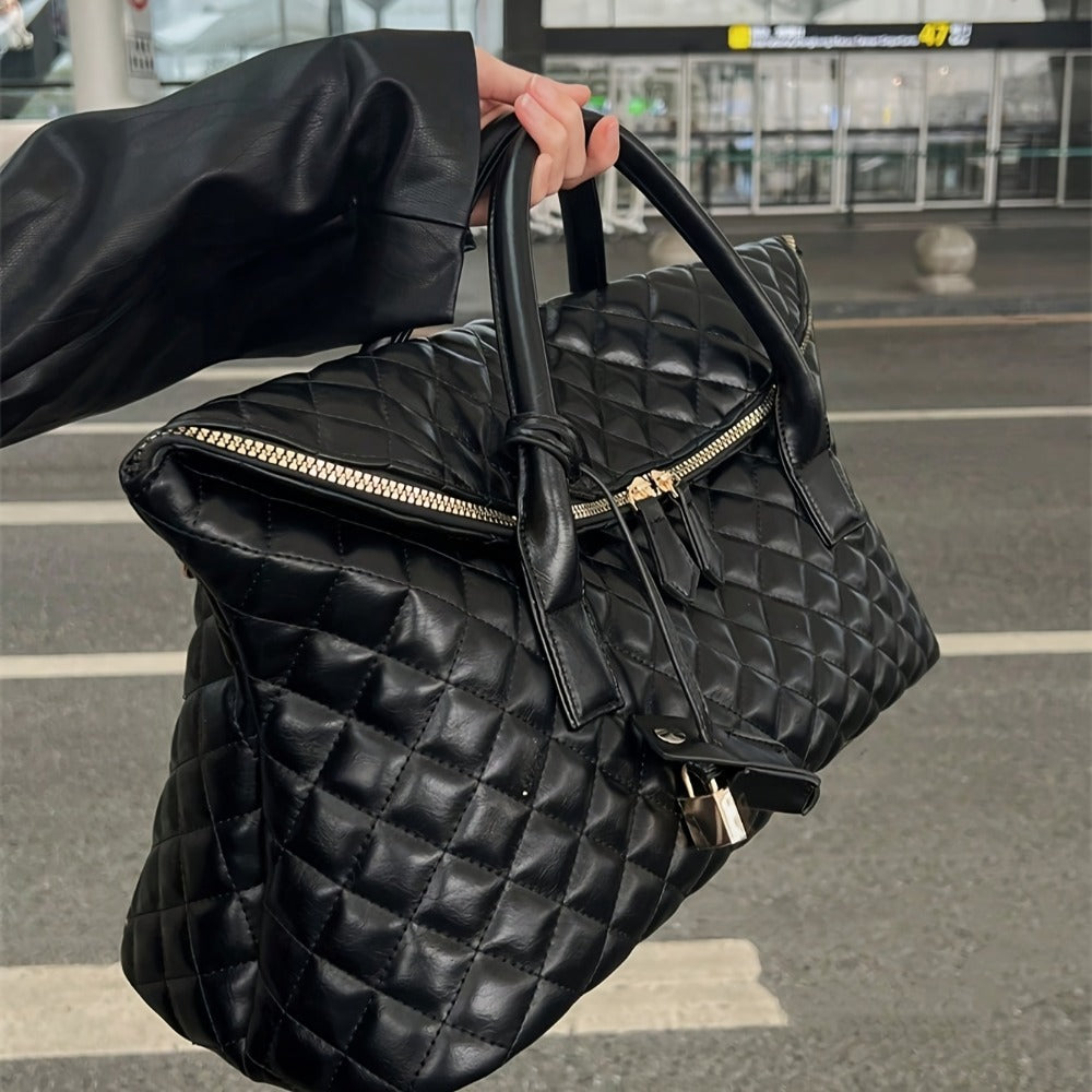 Women's Soft Quilted Travel Carry-on Bag