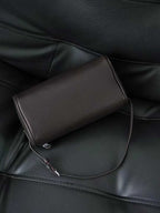 Top Grain Leather Cylindrical Crossbody Shoulder Bag