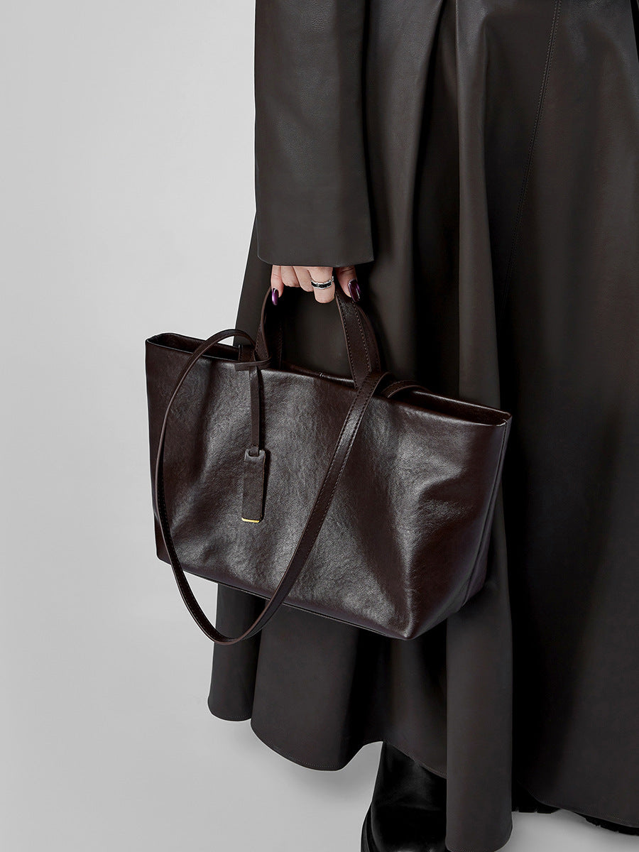 Women's Genuine Leather Shoulder Tote Bag