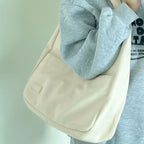 Soft Vegan Leather Large Shoulder Bag
