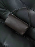 Top Grain Leather Cylindrical Crossbody Shoulder Bag