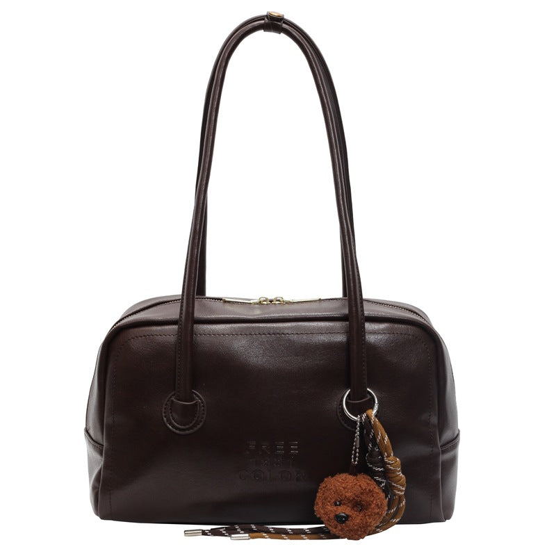 Women's Soft Leather Retro Shoulder Bag
