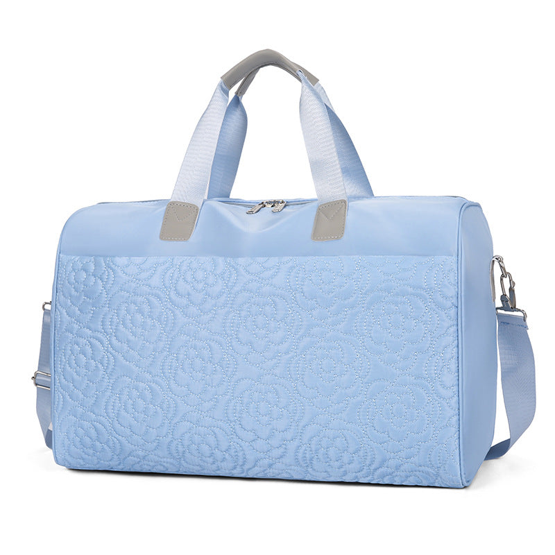 Women's Embroidered Floral Travel Duffel Bag