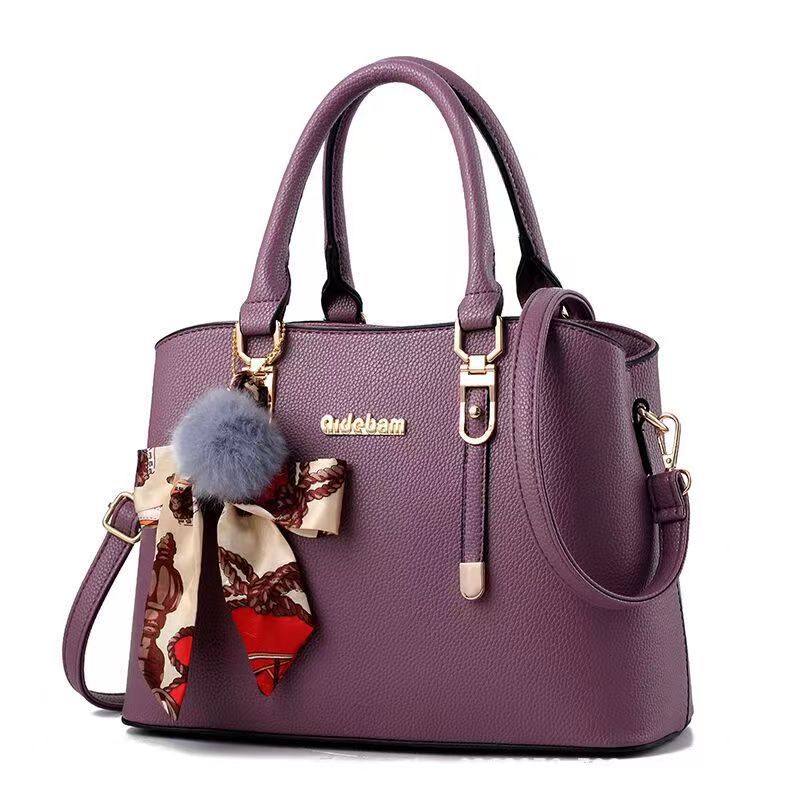 Women's Faux Leather Shoulder Tote Handbag