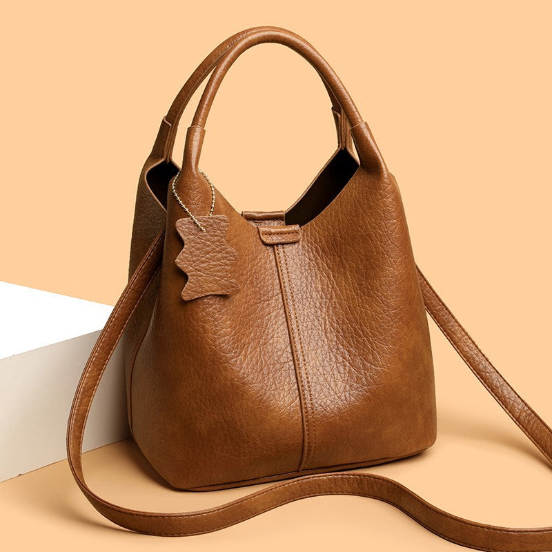Soft Leather Women's Tote Shoulder Bag