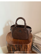Fashion Soft Leather Boston Shoulder Bag