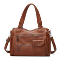 Women's Vintage Soft Leather Tote Handbag