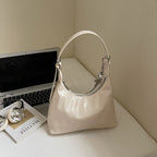 Metallic Soft Shoulder Tote Bag