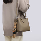 Premium Genuine Leather Bucket Crossbody Bag