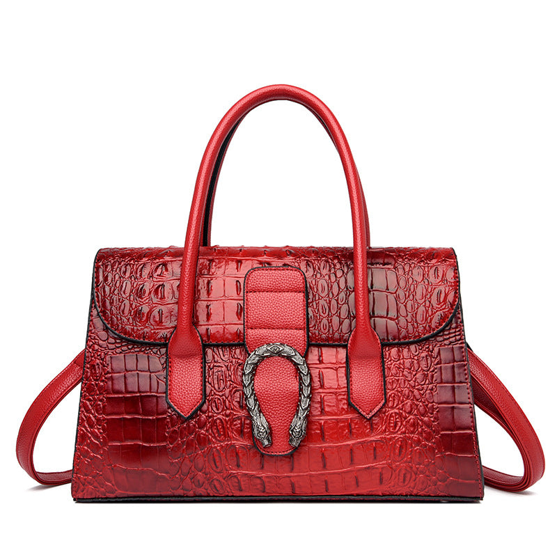Luxury Genuine Leather Crocodile Handbag