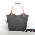 Cowhide Embossed Floral Leather Tote Bag