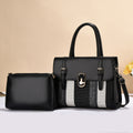 Stylish Leather Tote Bag & Pouch Set