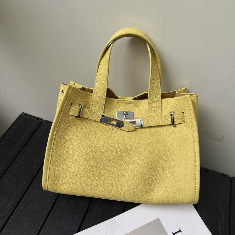 Premium Leather Tote Handbag Shoulder Crossbody