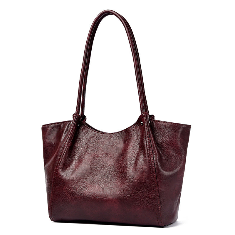 Soft Material Large Capacity Shoulder Tote Bag