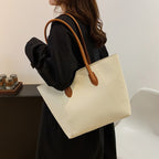 Soft Leather Large Capacity Tote Bag