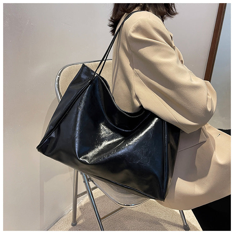 Soft Large Capacity Tote Shoulder Bag