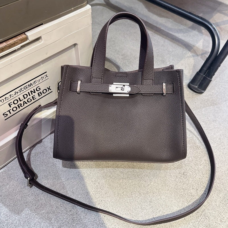 Premium Leather Tote Handbag Shoulder Crossbody