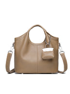 Premium Cowhide Versatile Shoulder Tote Bag