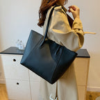 Soft Leather Large Capacity Tote Bag