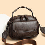Elegant Soft Leather Handbag Crossbody Shoulder Bag