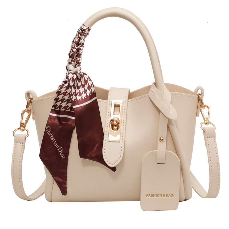 Women's Faux Leather Bucket Shoulder Bag