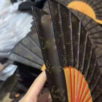 Genuine Leather Fan Design Shoulder Bag