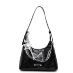 Metallic Soft Shoulder Tote Bag