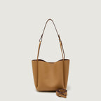 Women's Soft Leather Bucket Shoulder Bag
