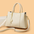 Ladies Soft Leather Tote Crossbody Handbag
