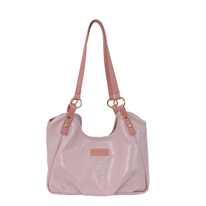 Elegant Faux Leather Women's Shoulder Tote Bag
