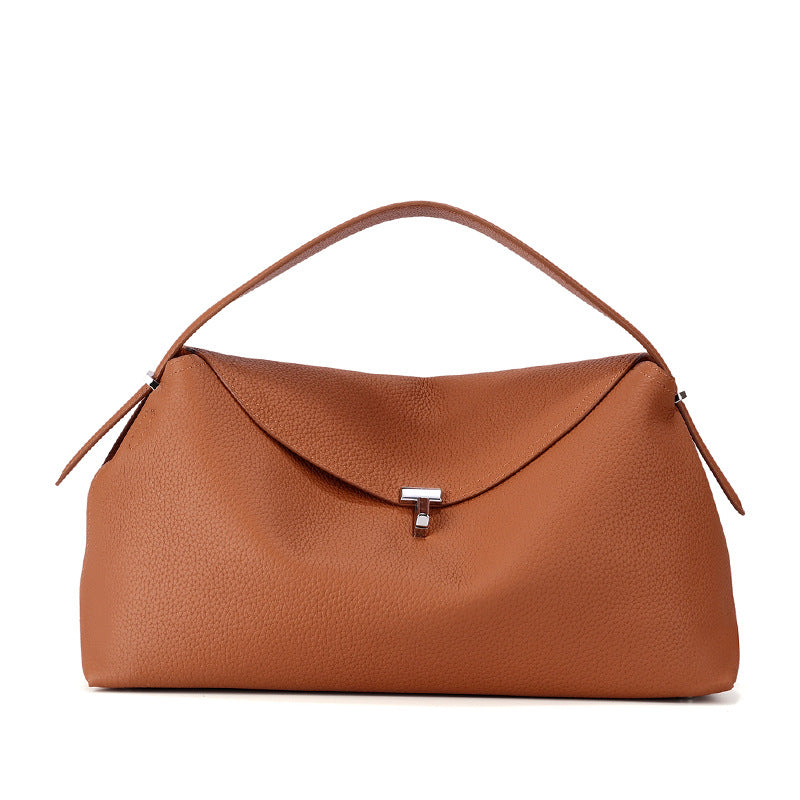 Premium Cowhide Pillow Handbag Shoulder Bag