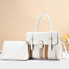 Stylish Leather Tote Bag & Pouch Set