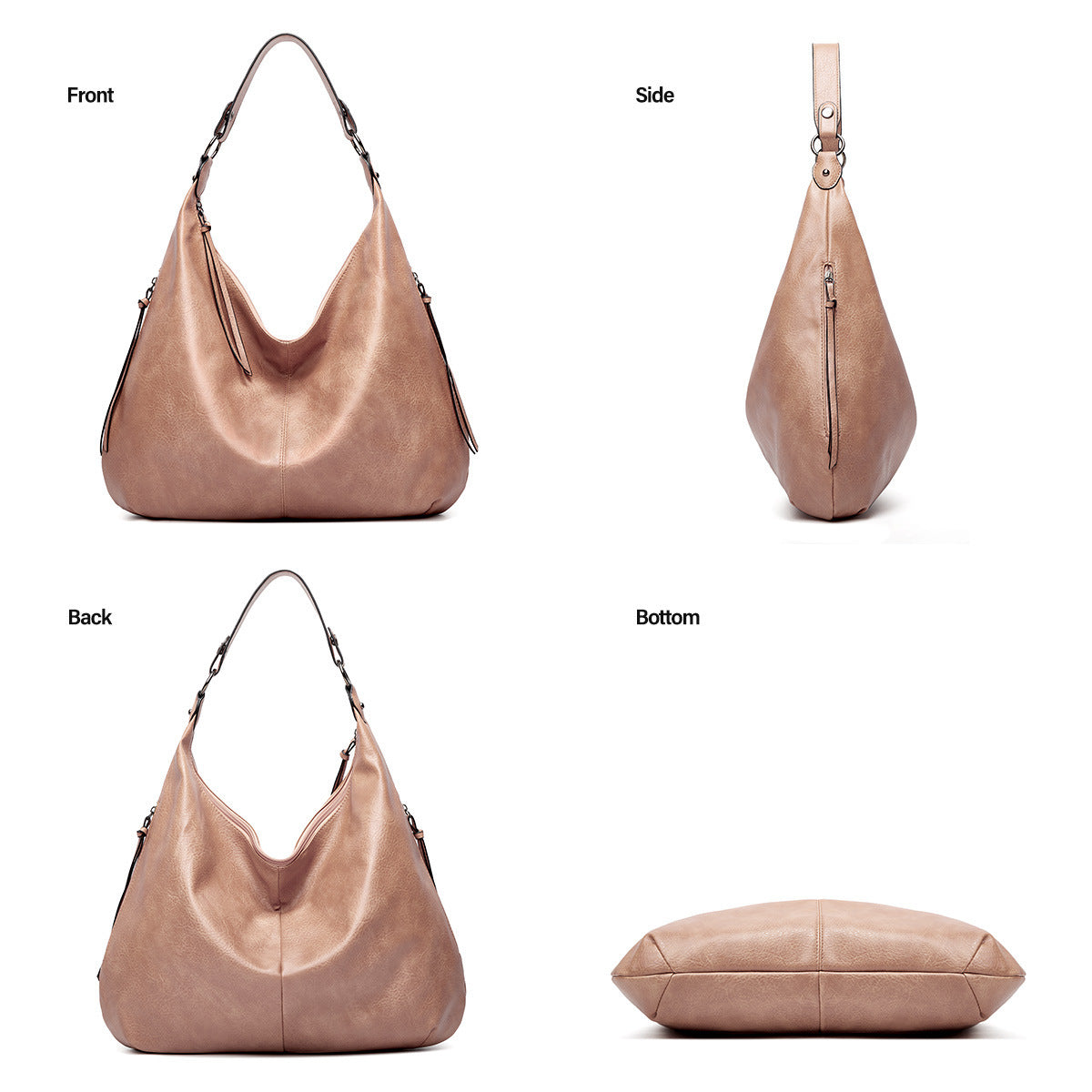 Soft Leather Tote Shoulder Bag Set
