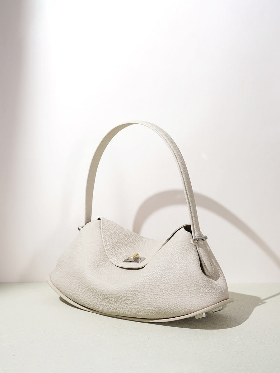 Premium Leather Shoulder Handbag Versatile Fashion