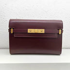 Black Genuine Leather Shoulder Bag Manhattan Style