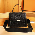 Elegant Quilted Rose Shoulder Handbag