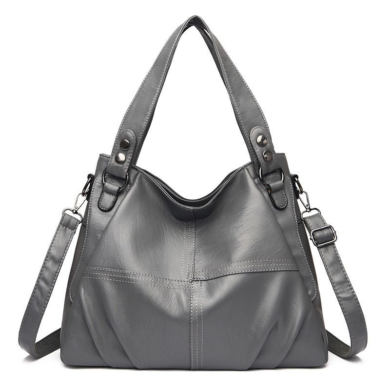 Women's Soft Leather Tote Shoulder Bag