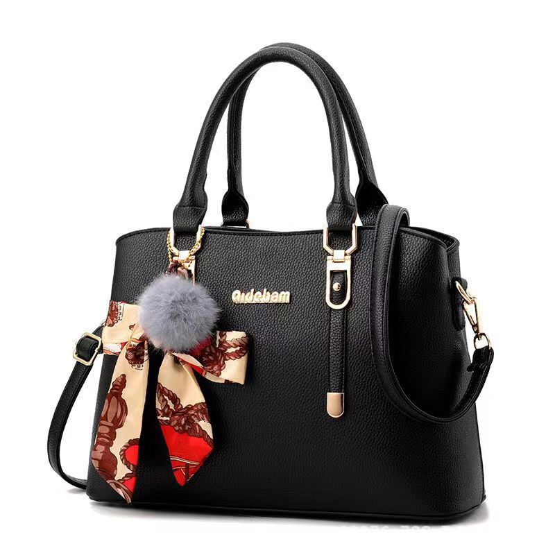 Women's Faux Leather Shoulder Tote Handbag