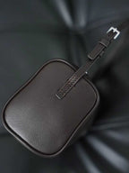Top Grain Leather Cylindrical Crossbody Shoulder Bag