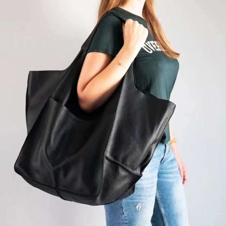 Soft Material Large Capacity Women's Shoulder Tote