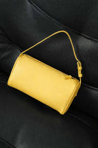 Top Grain Leather Cylindrical Crossbody Shoulder Bag