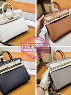 Premium Togo Leather Birkin Style Handbag