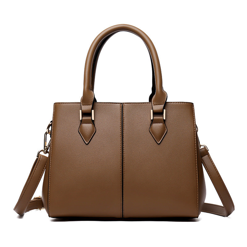 Women's Soft Leather Commuter Shoulder Tote Bag