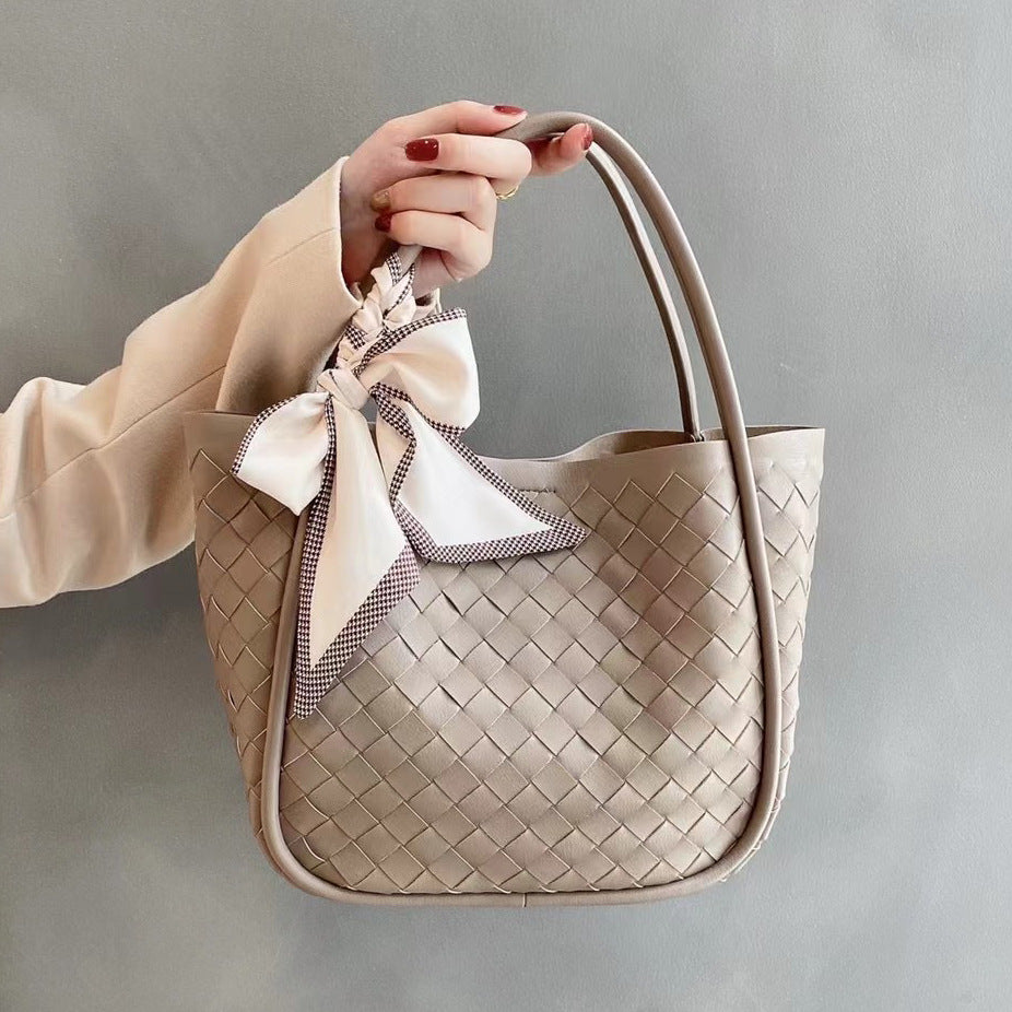 Handwoven Genuine Leather Tote Bag