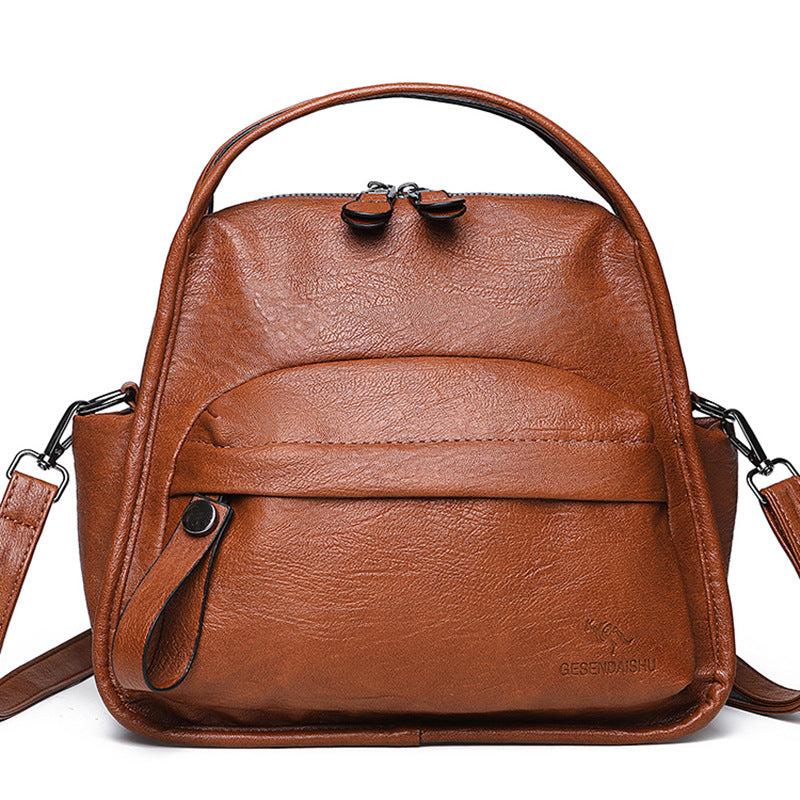Soft Vegan Leather Shoulder Crossbody Handbag